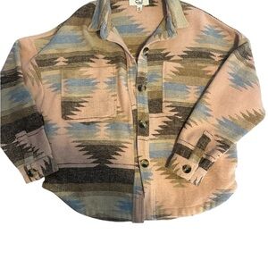 Pastel Geometric Patterned Fabric